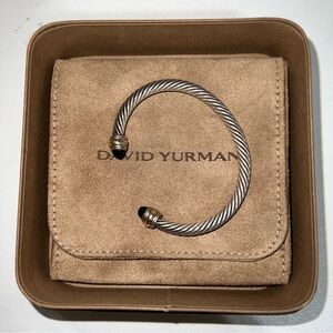 Authentic David Yurman Classic Cable Cuff Bracelet (Black Onyx)